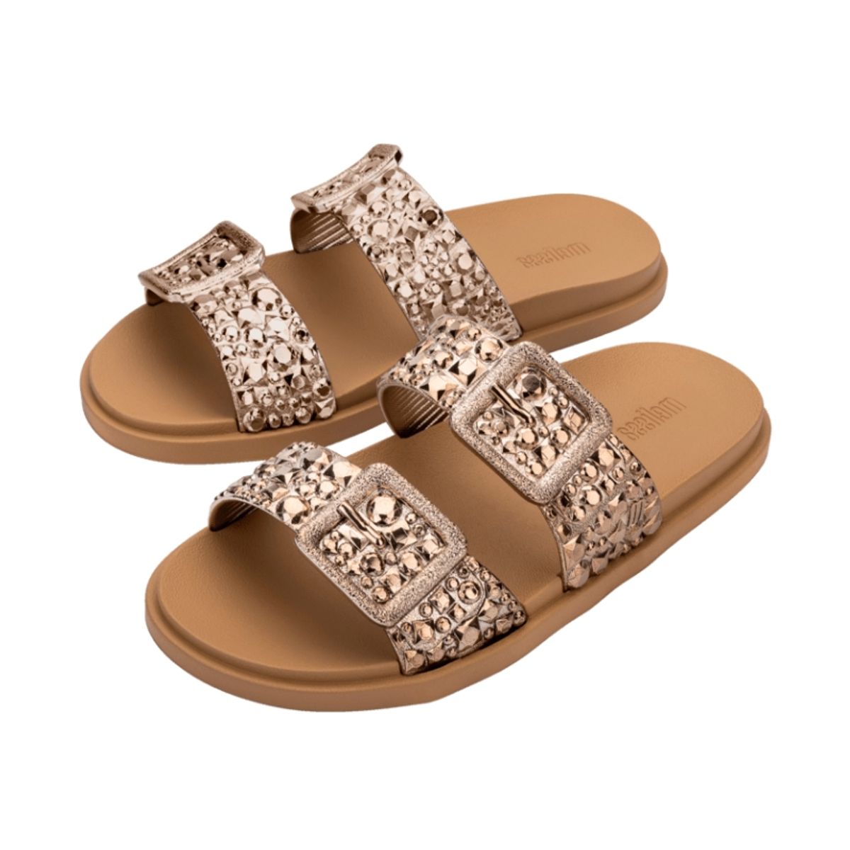 MELISSA - Sandalia Melissa Lust Slide BeigeBronze