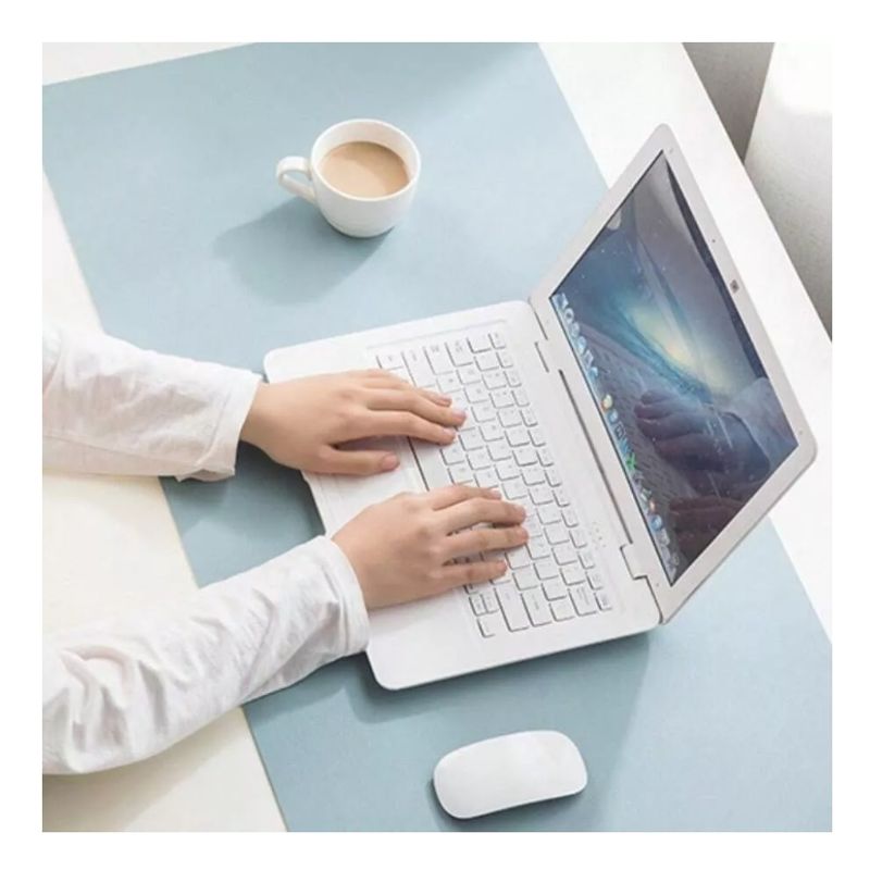 GENERICO - Alfombrilla Mousepad De Cuero Impermeable Reversible 60x30cm