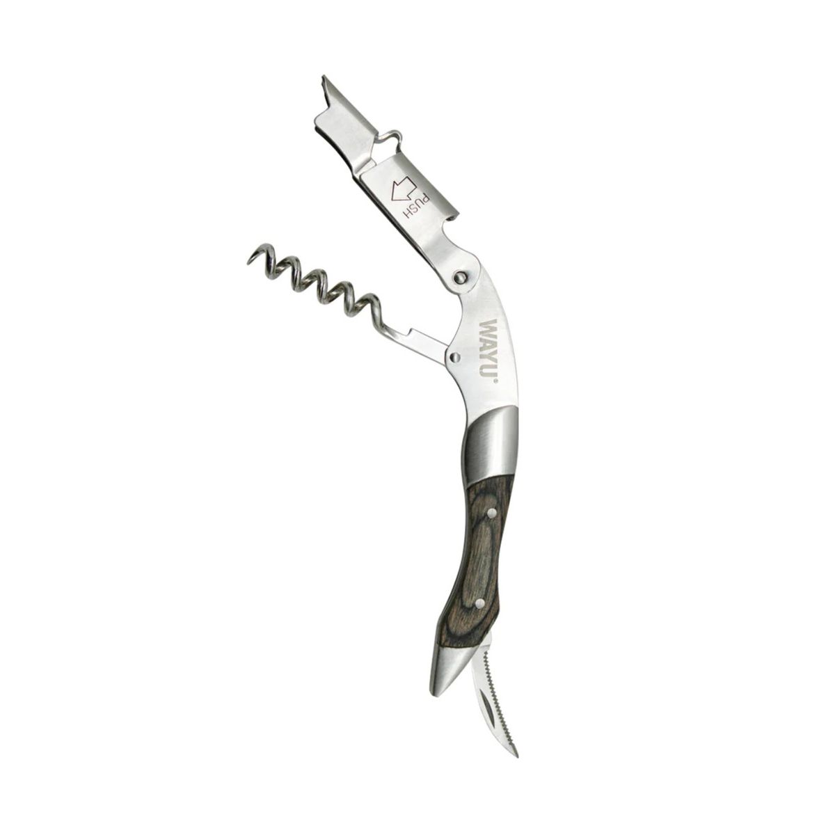 WAYU - Abridor Vinos Wayu Sacacorchos Acero Cocteleria Profesional