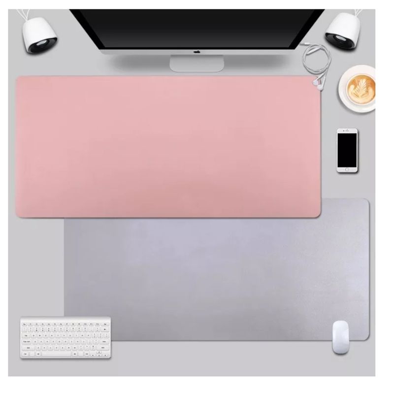 GENERICO - Alfombrilla Mousepad De Cuero Impermeable Reversible 60x30cm