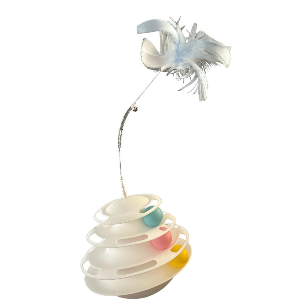 GENERICO - Juguete para Gatos Antiansiedad Pelotas y Pluma