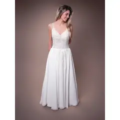 DULCENOVIA - Vestido de Novia Belén falda de Chifón Dulce Novia