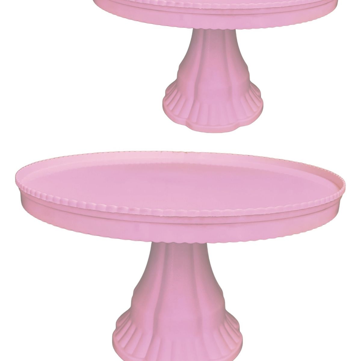 GENERICO - Pack 2 Alzador Redondo para Pasteles 32cm - Rosado
