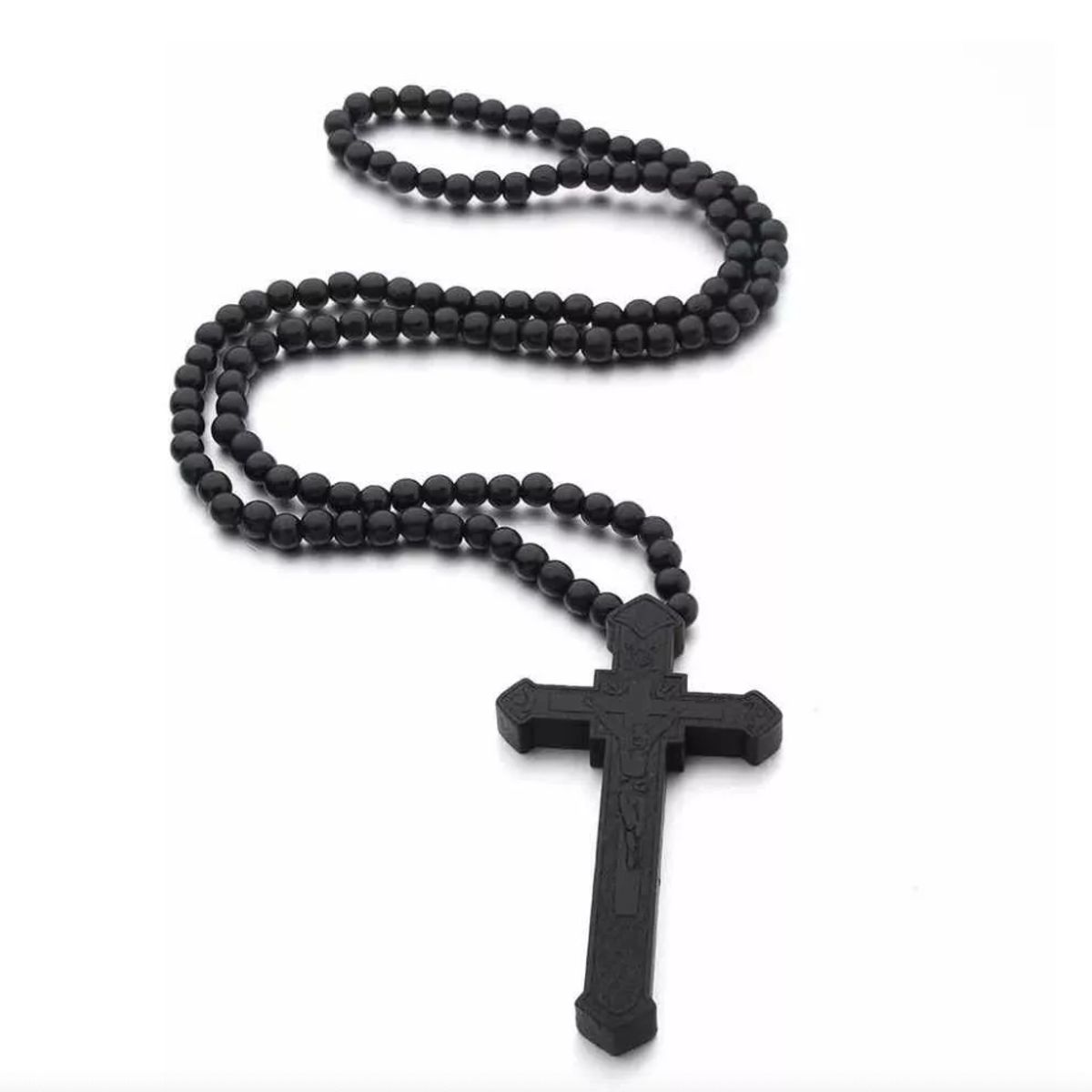 GENERICO - Gran Collar Con Cruz Colgante