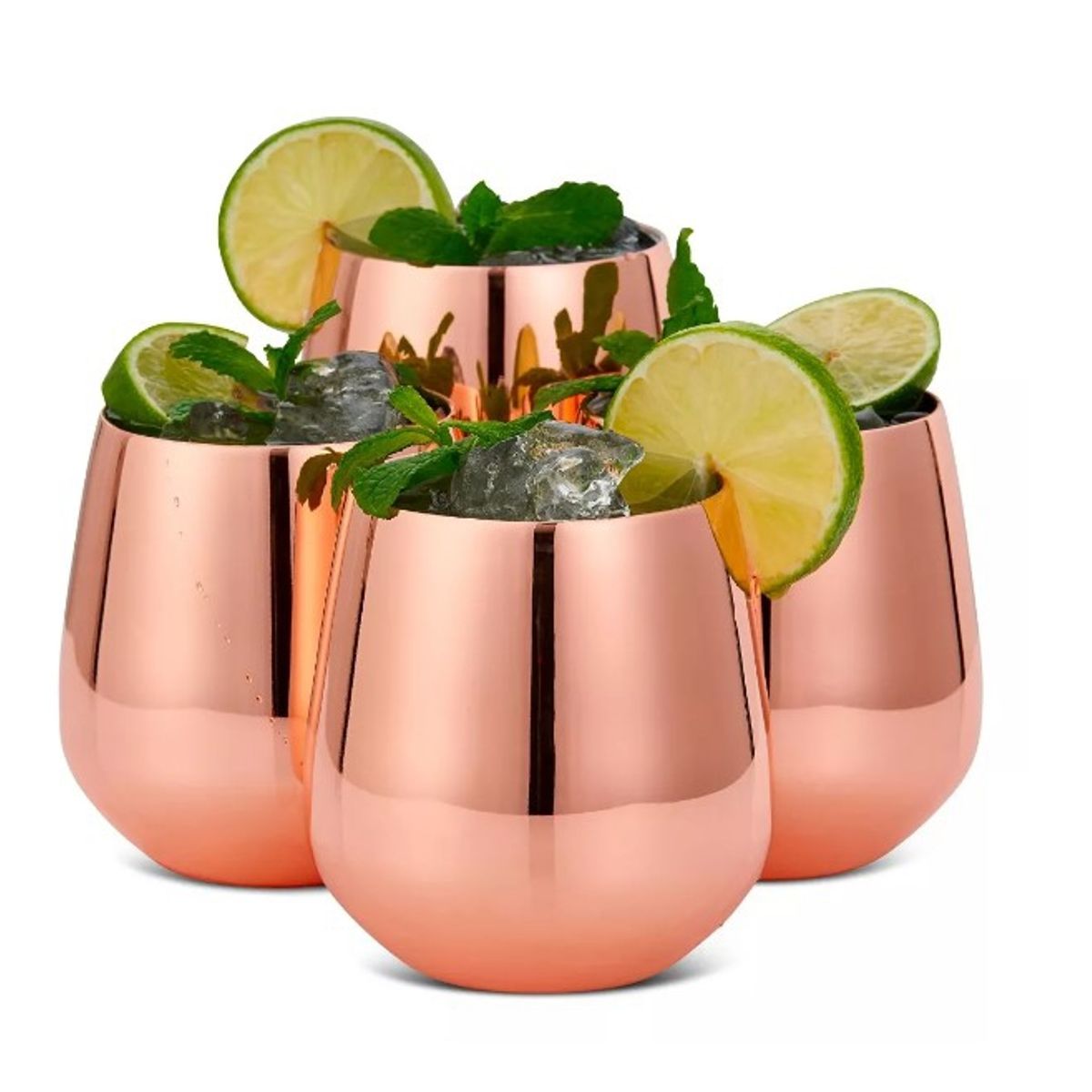 GENERICO - Mug Vasos De Cobre Set 2 Cantina Moscow Mule Coctel Tragos