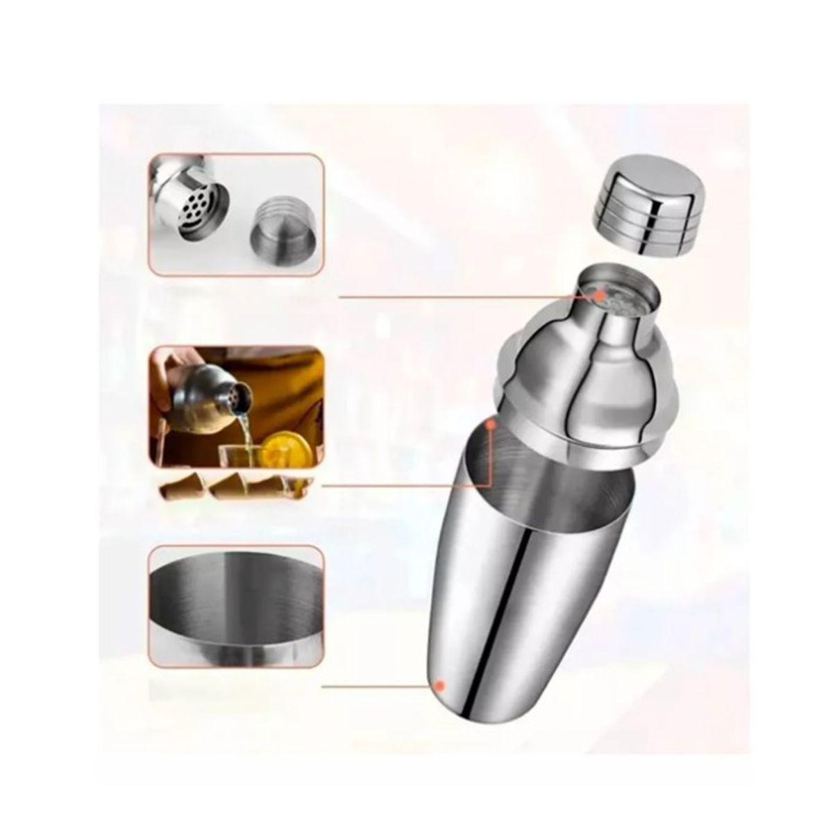 GENERICO - Kit De Cocteleria Tragos Kit Bartender Set Bartender 21 Pcs