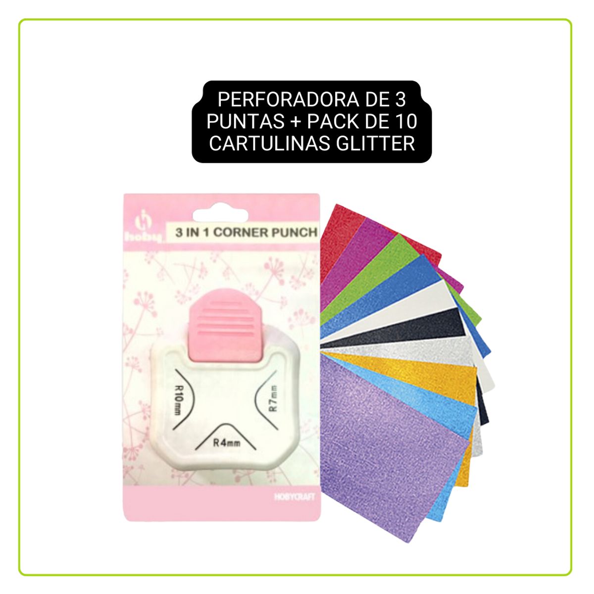 GENERICO - PERFORADORA DE ESQUINAS + INSUMOS OB48