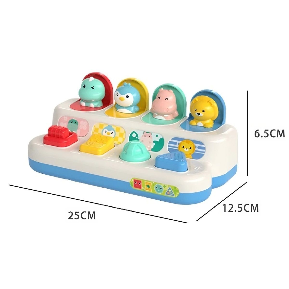 GENERICO - Juguete Didáctico Interactivo Animales Pop Up Montessori