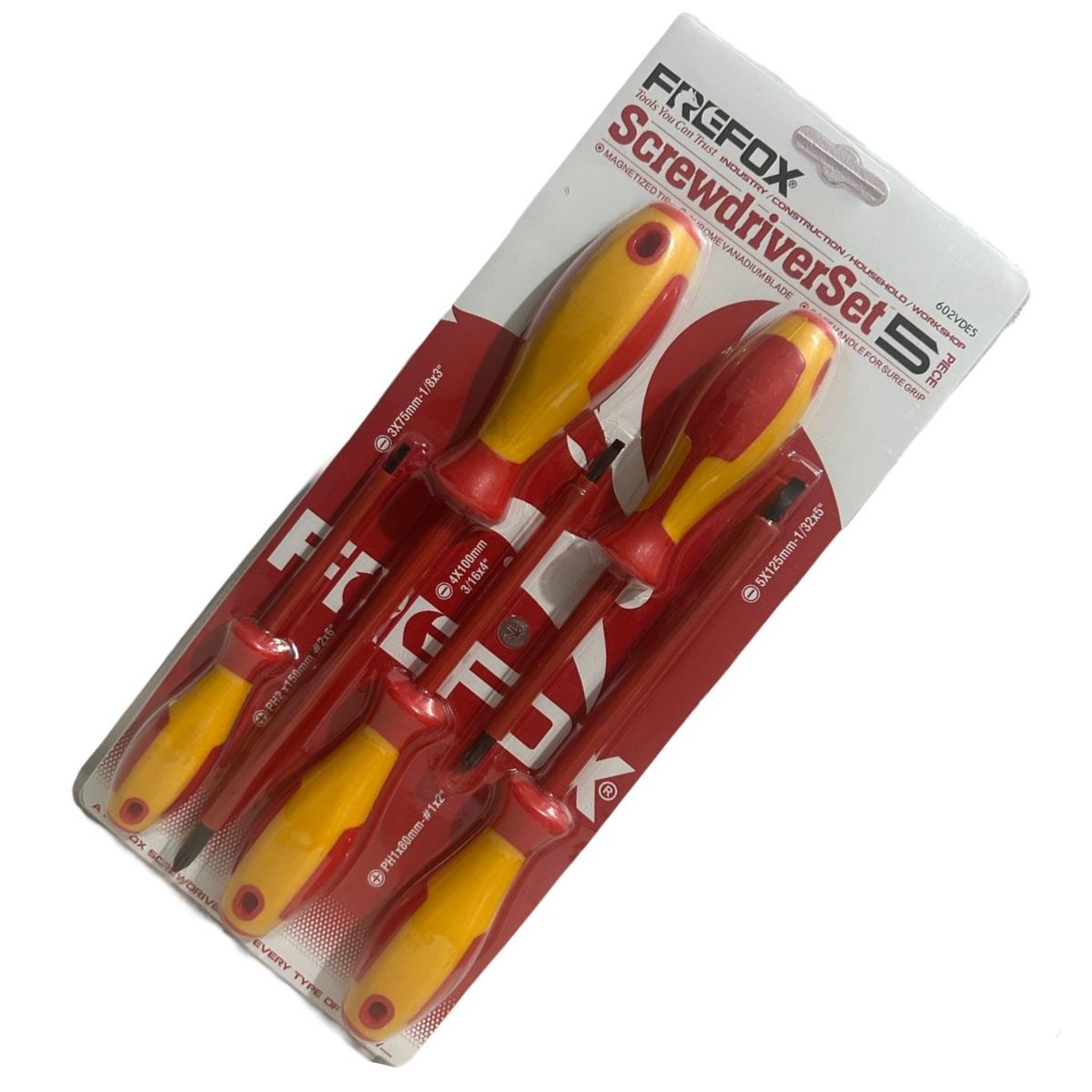 GENERICO - Destornilladores Punta Magnetica Set 5 Piezas Atornillador