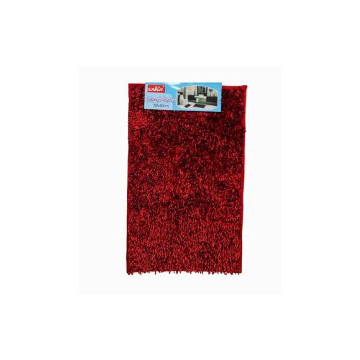 GENERICO - Alfombras Peludas 50cm x 80cm Color Rojo