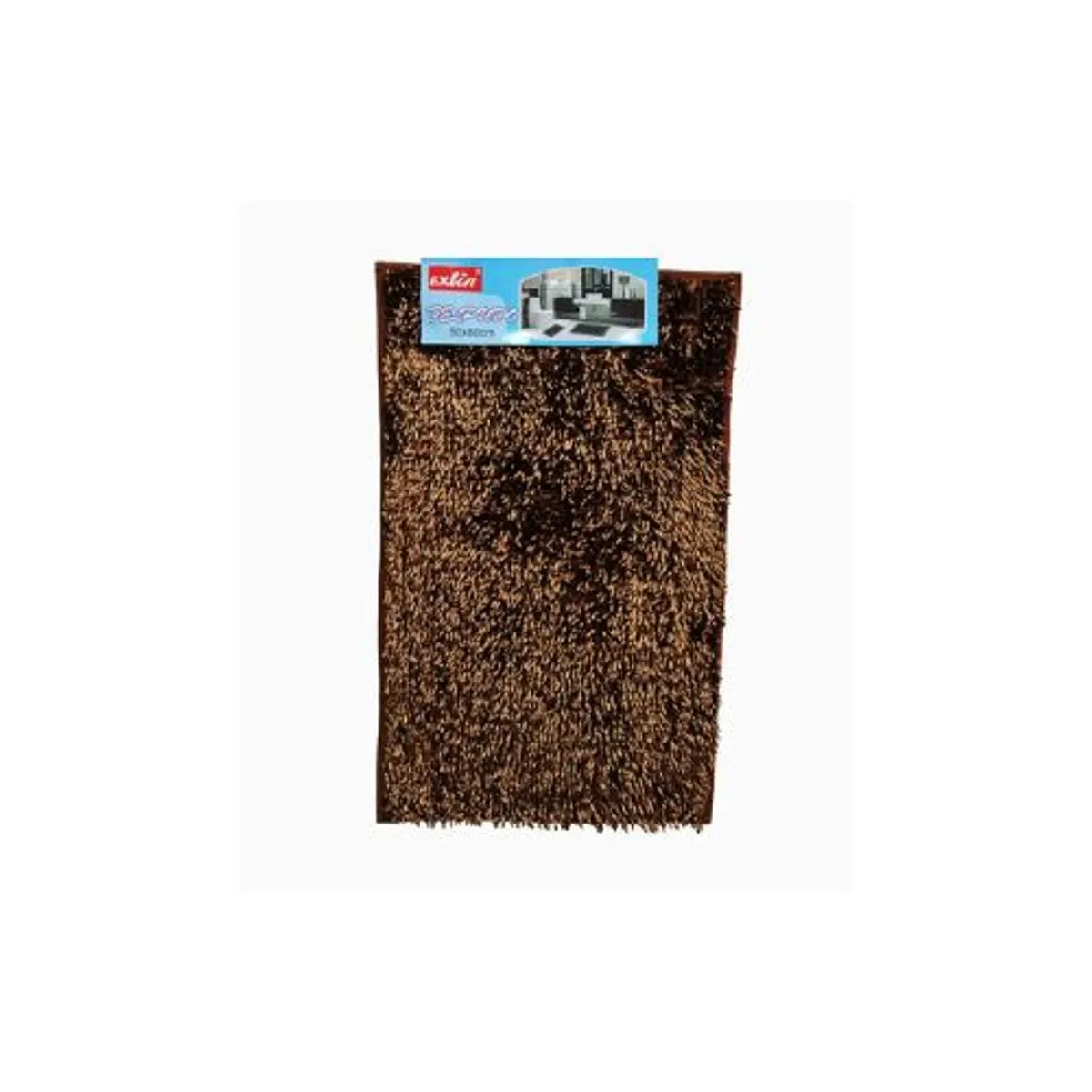 GENERICO - Alfombras Peludas 50cm x 80cm Color Marron