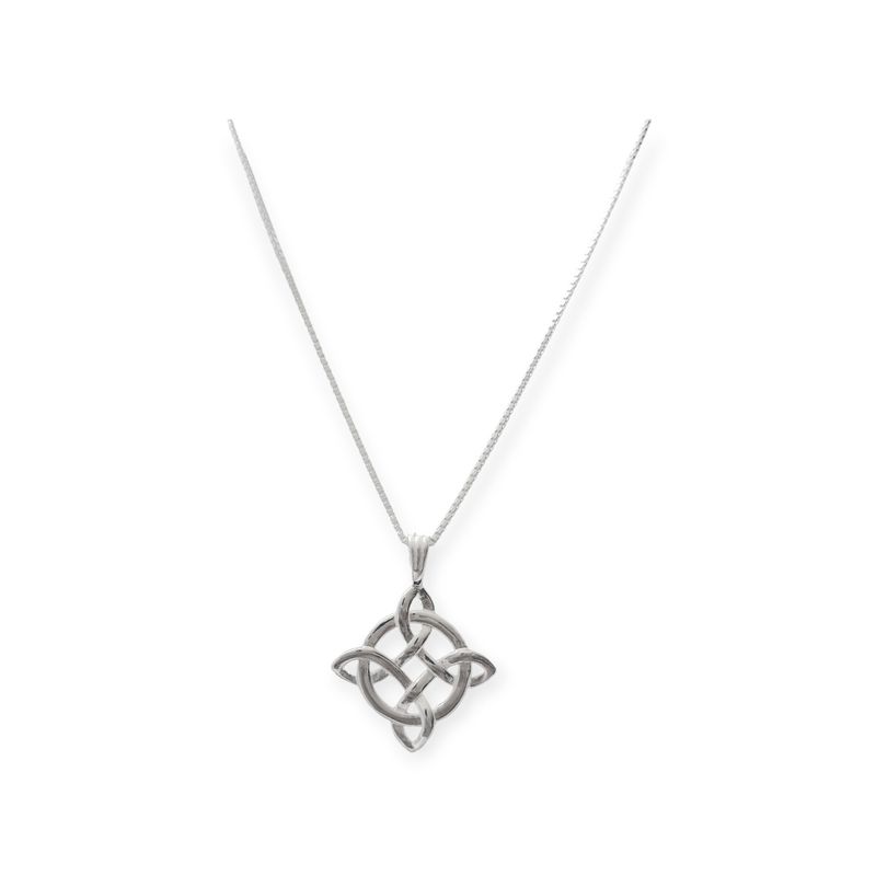 ANDREA COGGIOLA JOYAS - Collar Nudo De Bruja Plata  Fina 925