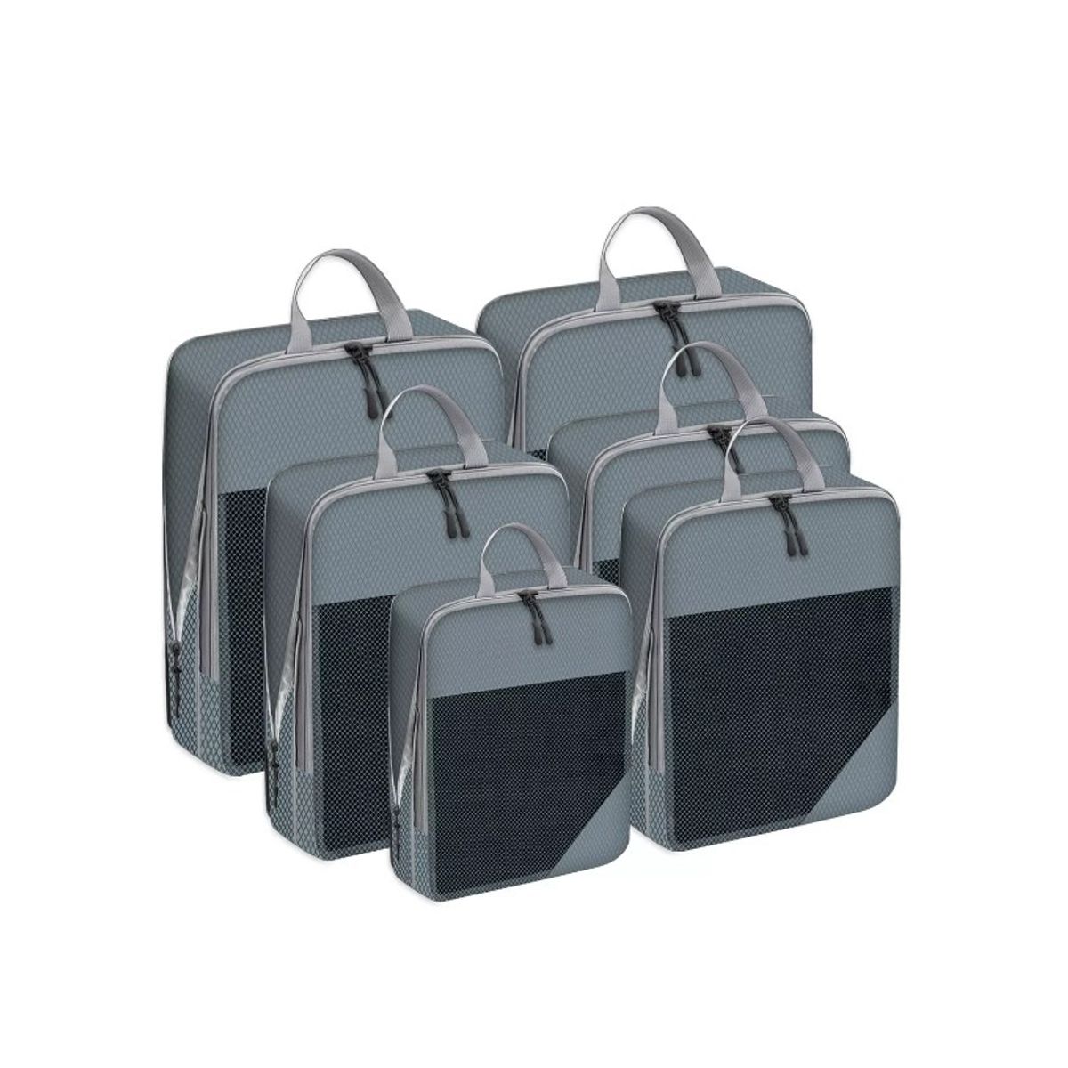 GENERICO - Set 8 Bolsas Organizadoras De Compresión Para Maleta