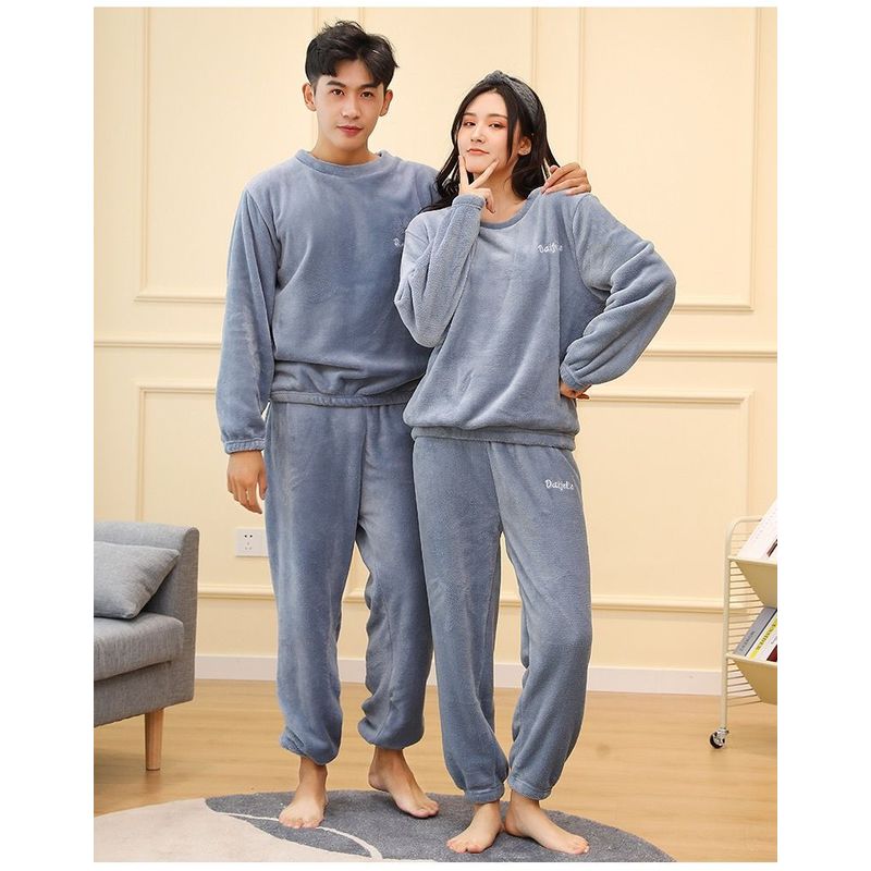 MV MOVAC - Pijama Conjunto Invierno Mujer Hombre Forro Polar Pantalón + Polerón