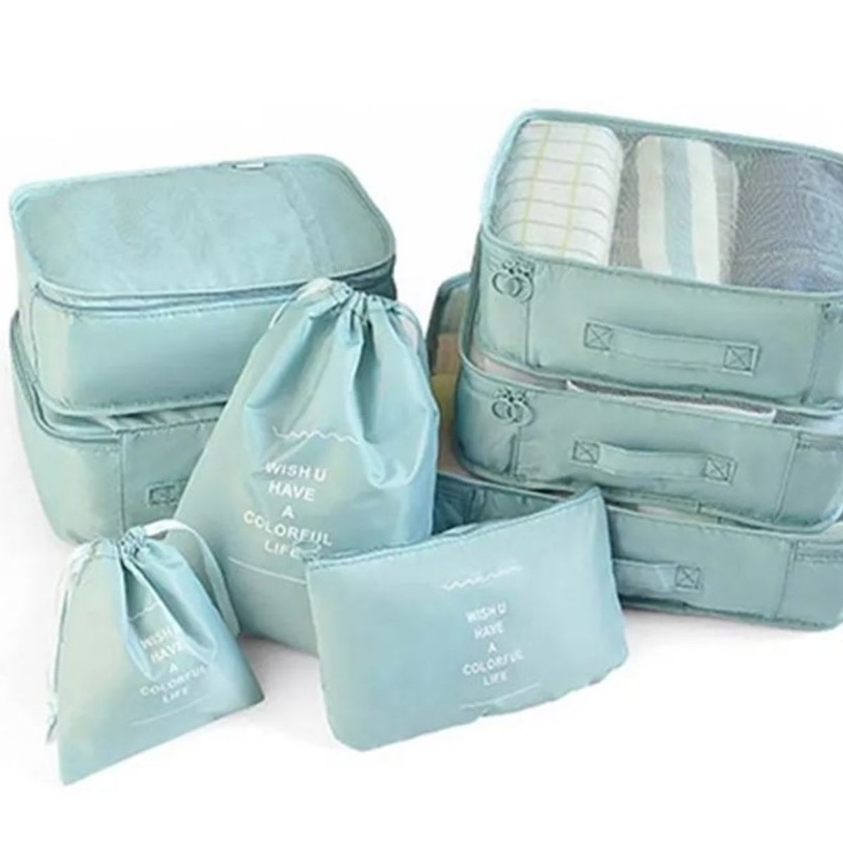 GENERICO - Bolsas De Viaje 8 En 1 Bolsas Organizadoras De Viaje Maleta