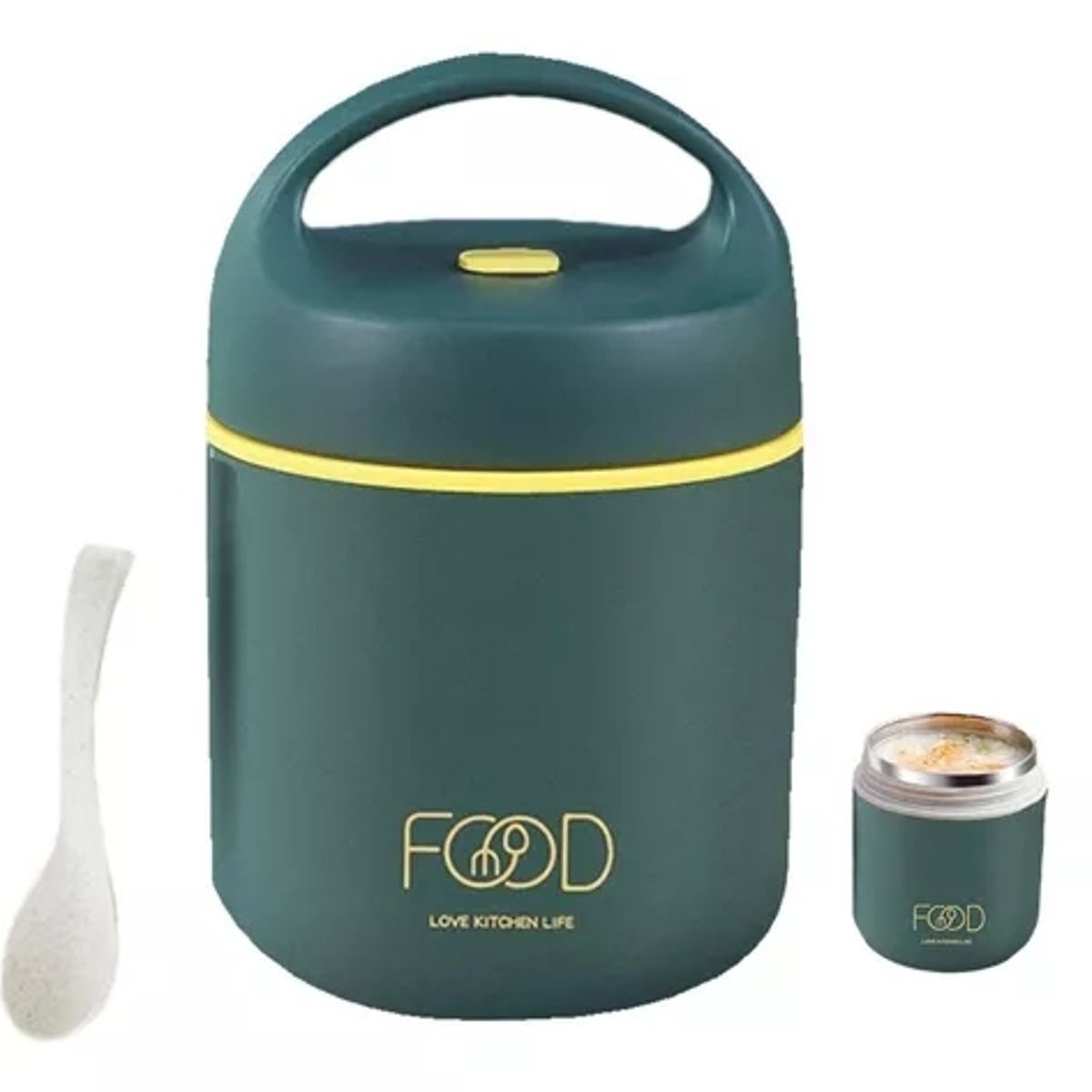 GENERICO - Recipiente Térmico De Comida Con Cucharita Incluida Pniños