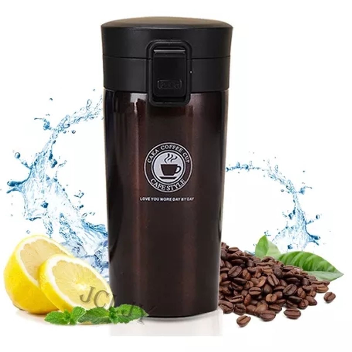 GENERICO - Taza De Café De Acero Inoxidable Taza De Agua Caliente 380ml