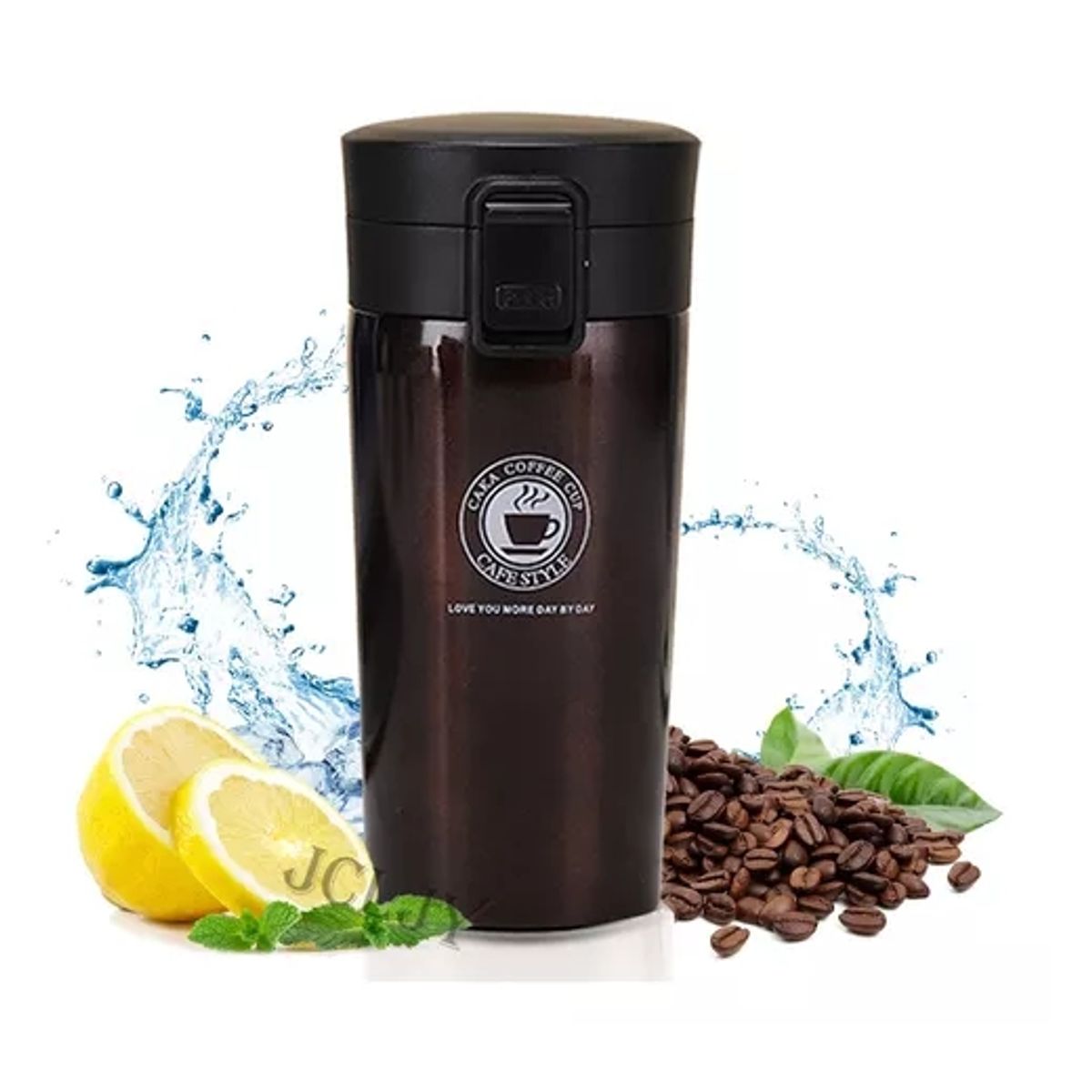 GENERICO - Taza De Café De Acero Inoxidable Taza De Agua Caliente 380ml