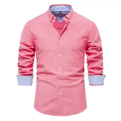 BLWOENS - Polerón con botones para Hombre - Rojo