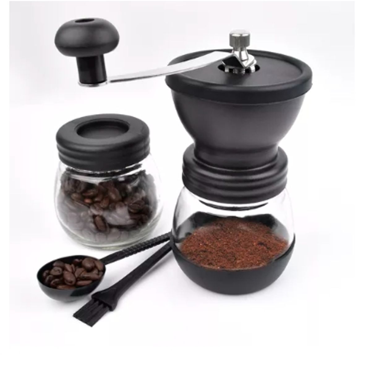 GENERICO - Molinillo De Café Moledor Manual De Granos Café Y Semillas Color Negro