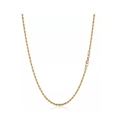 GENERICO - Collar Cadena Hombre Acero Inoxidable Torbillon Dorado