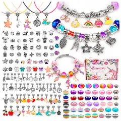 GENERICO - Juego De Charms Para Hacer Pulseras 162 Uds Diy Para Niñas