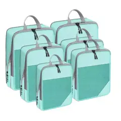 GENERICO - Set 8 Bolsas Organizadoras De Compresión Para Maleta