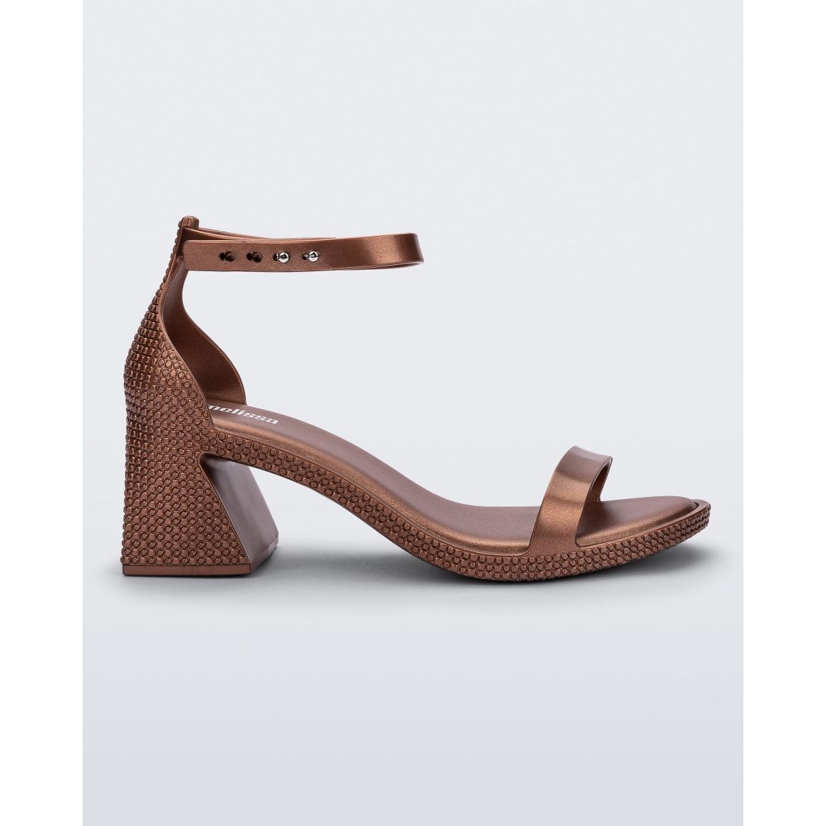 MELISSA - Sandalia Melissa Lux Heel Cobre Metalizado