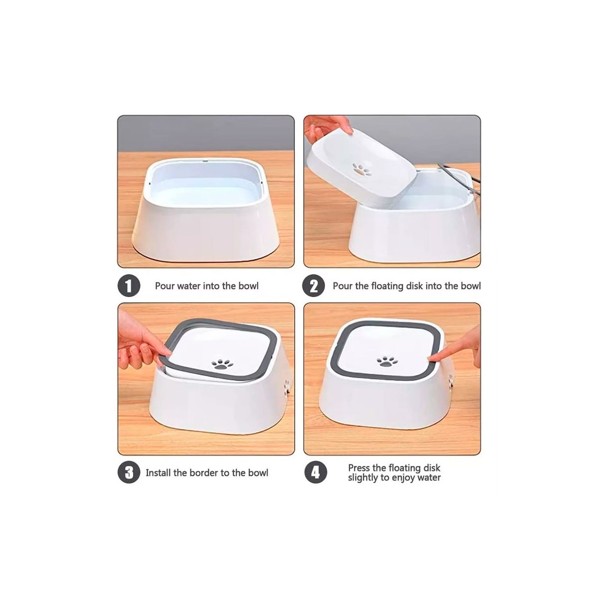 GENERICO - Tazon Bebedero De Agua Antiderrame Para Mascotas Perro Gato