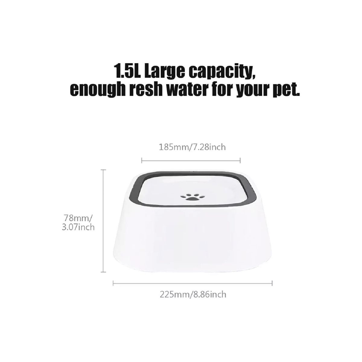 GENERICO - Tazon Bebedero De Agua Antiderrame Para Mascotas Perro Gato