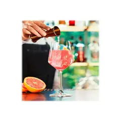 GENERICO - Set 6 Copas Brunello Ramazzotti Vino Tragos Cocteles 430ml