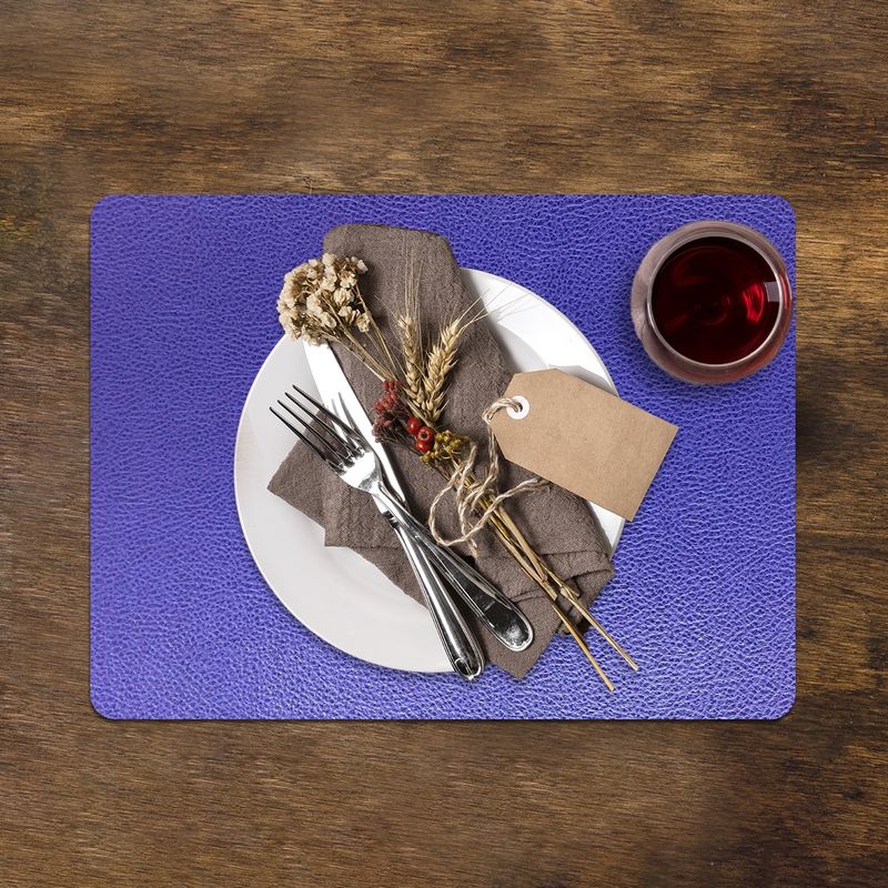 DAVANTI - Set de 8 Individuales Novo Cuero Blue