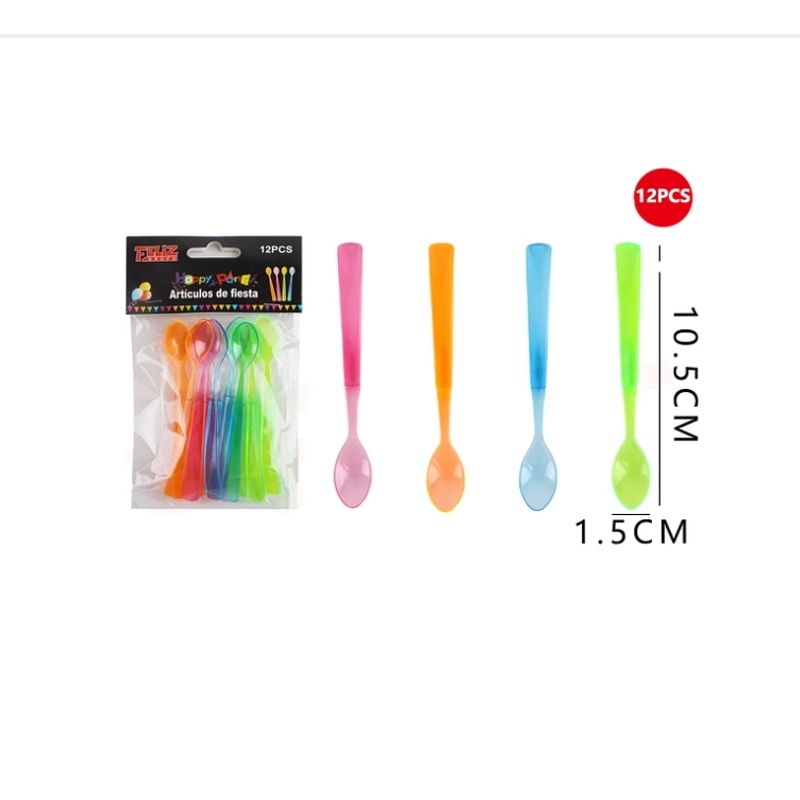 GENERICO - Cucharas Mini 12 Pcs Plasticas