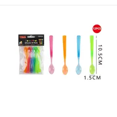 GENERICO - Cucharas Mini 12 Pcs Plasticas