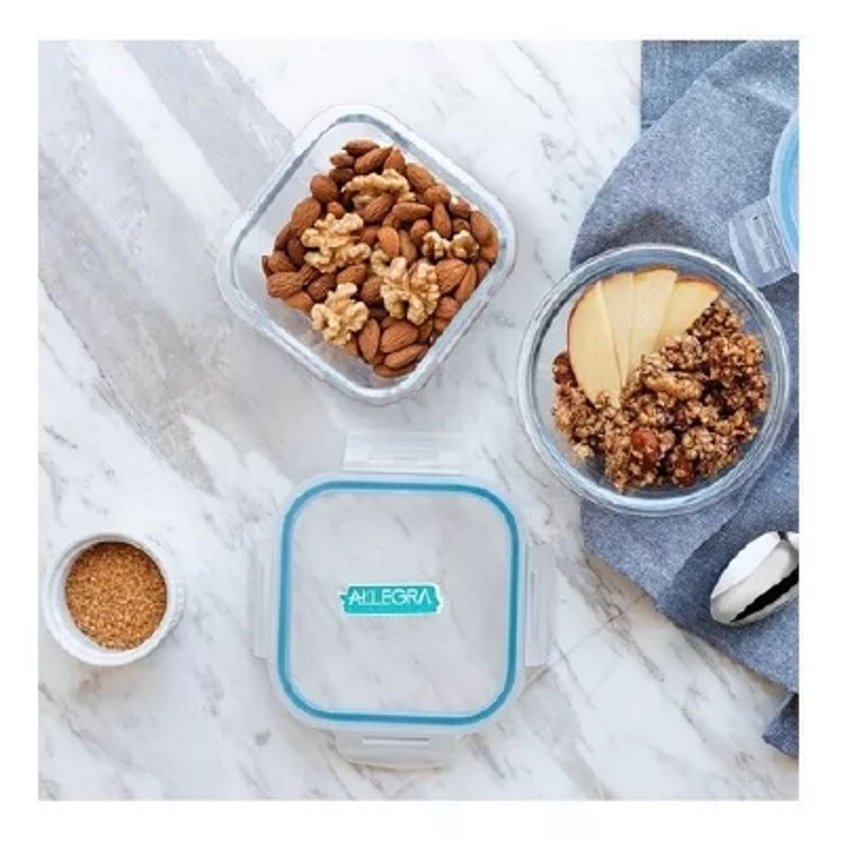 GENERICO - Contenedor Hermético Cuadrado 740ml