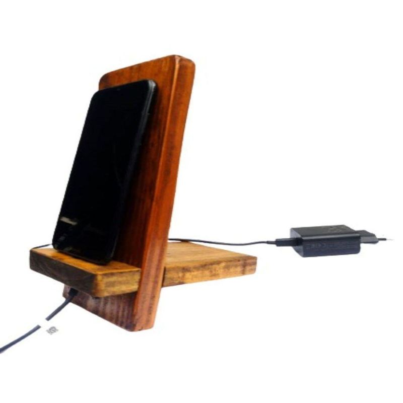 GENERICO - Soporte Celular de Madera reciclada