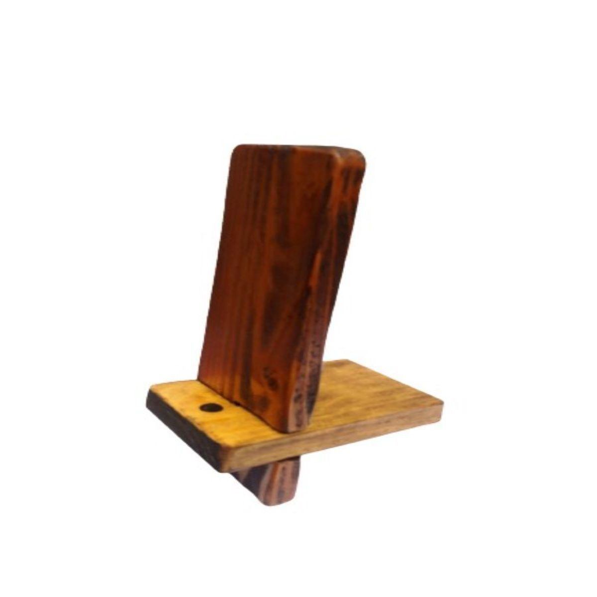 GENERICO - Soporte Celular de Madera reciclada
