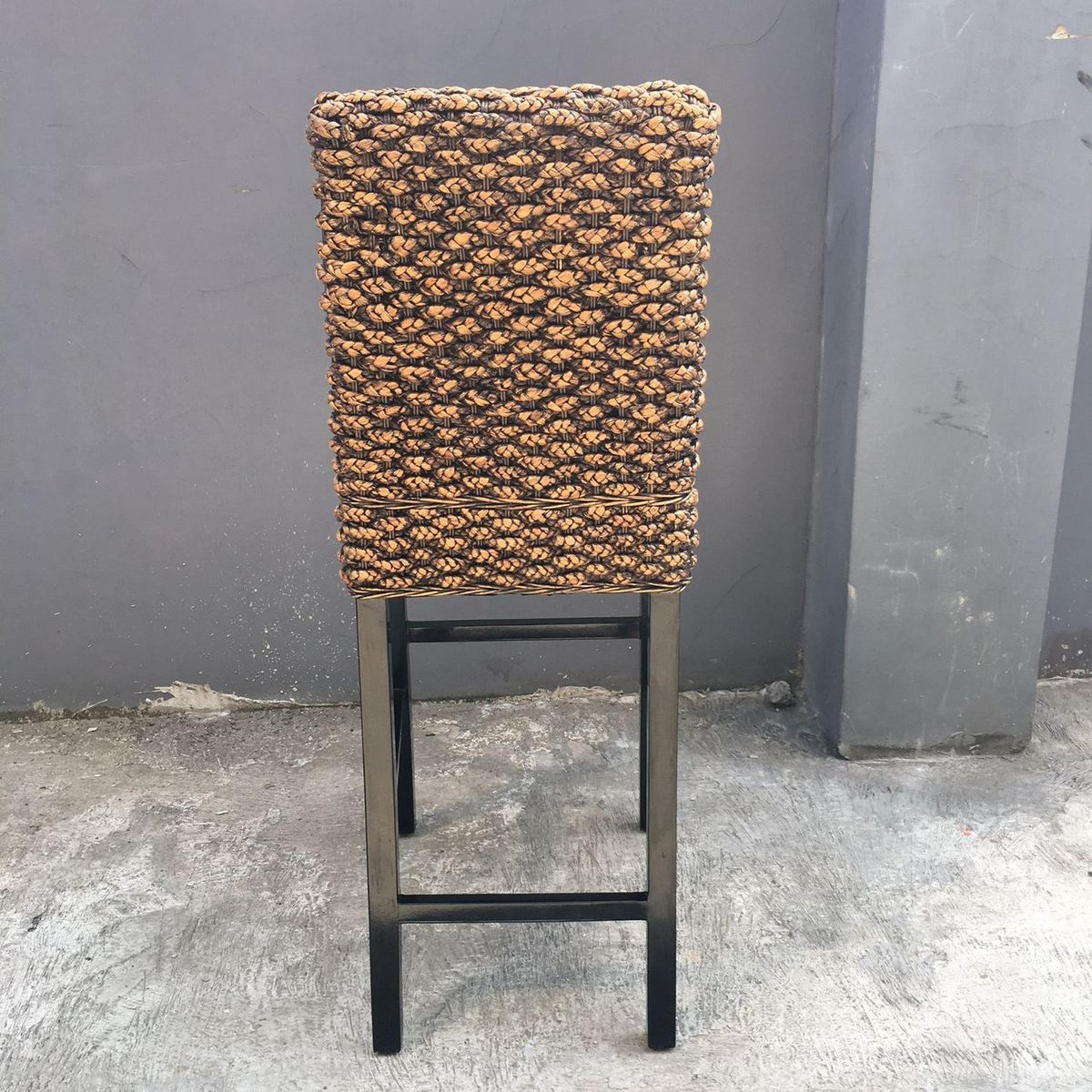 TERRA ESTILO - Silla Taburete de Bar Rattan Natural Larisa