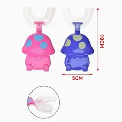 GENERICO - Cepillo Limpiador Bebés Plastico Colores 10X5 Cm