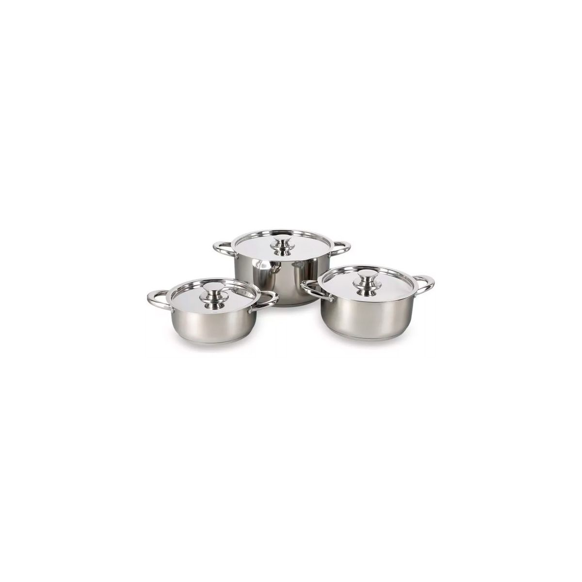 GENERICO - Bateria De Cocina 6 Pieza Acero Inoxidable+ Color Acero Inox