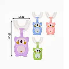 GENERICO - Cepillo Limpiador Bebés Plastico Varios Colores 10X5 Cm
