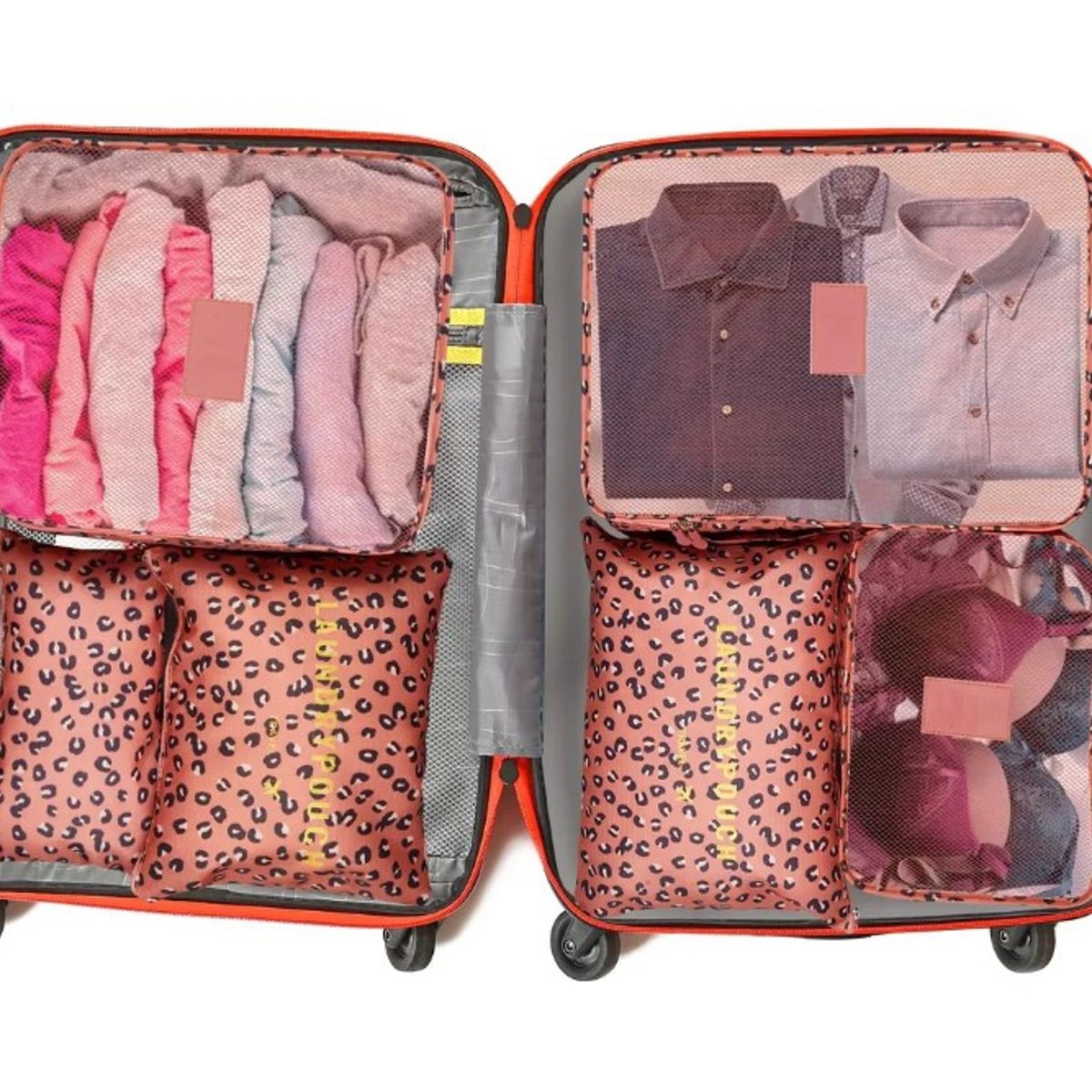 GENERICO - Bolsa Organizador Maleta Equipaje Viaje Impermeable Set 6 Pk Leopardo