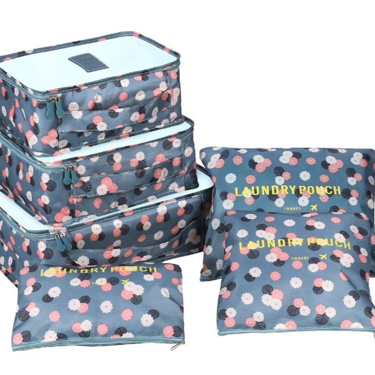 GENERICO - Bolsa Organizador Maleta Equipaje Viaje Impermeable Set 6 Pk Azul