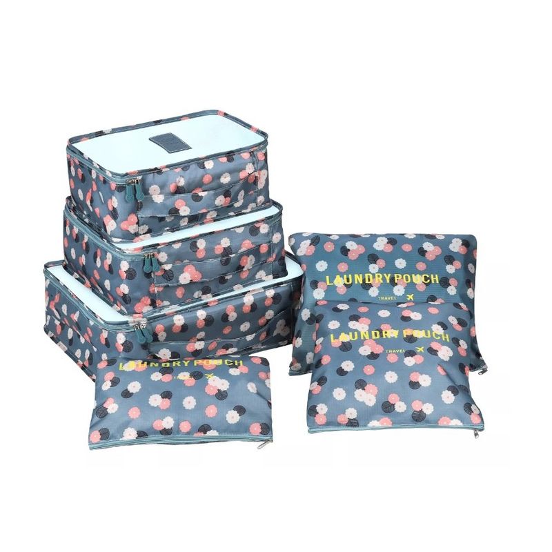 GENERICO - Bolsa Organizador Maleta Equipaje Viaje Impermeable Set 6 Pk Azul