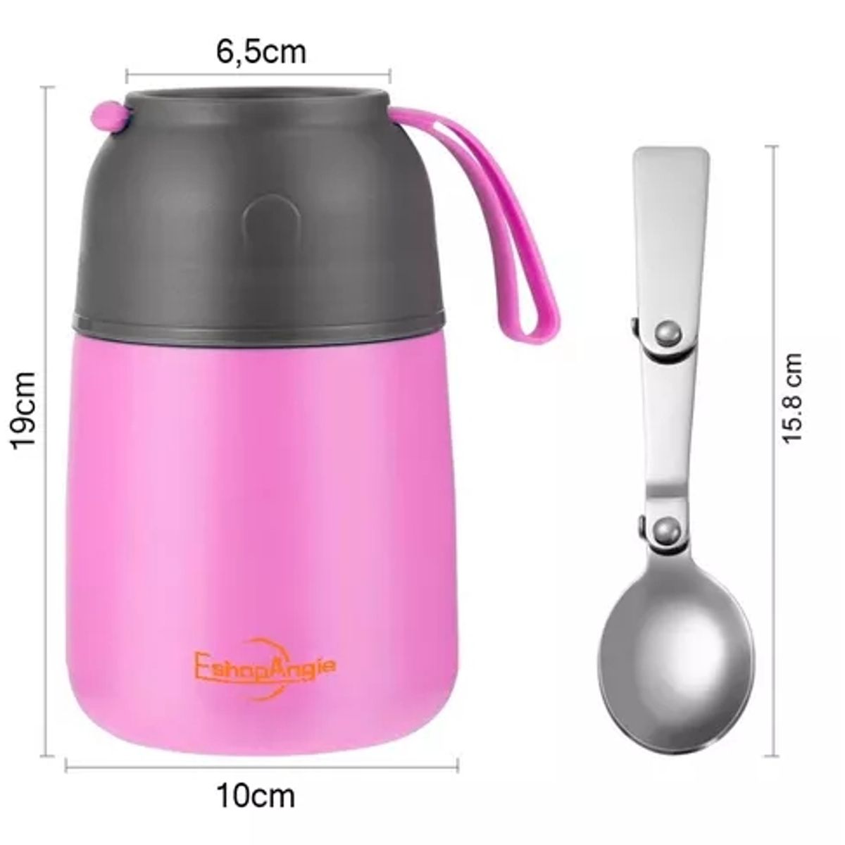 GENERICO - Termo De Comida Acero Inoxidable De 650ml + Cuchara