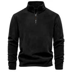 BLWOENS - Polerón micropolar para Hombre - Negro