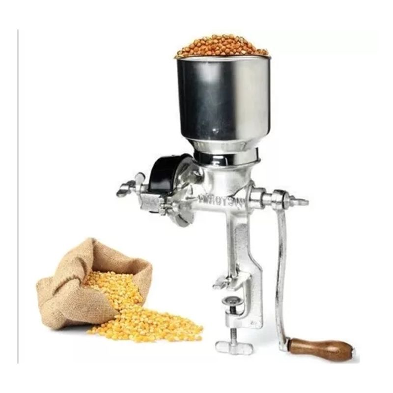 GENERICO - Molino Moledor Manual Metálico Choclo Maiz Cafe Cereal Arroz