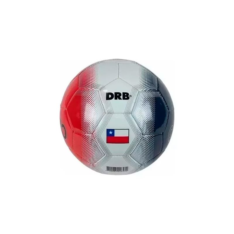 GENERICO - Balón Futbol Dbr Chile 5 + Arco De Futbol Plegable 120x90 Cm