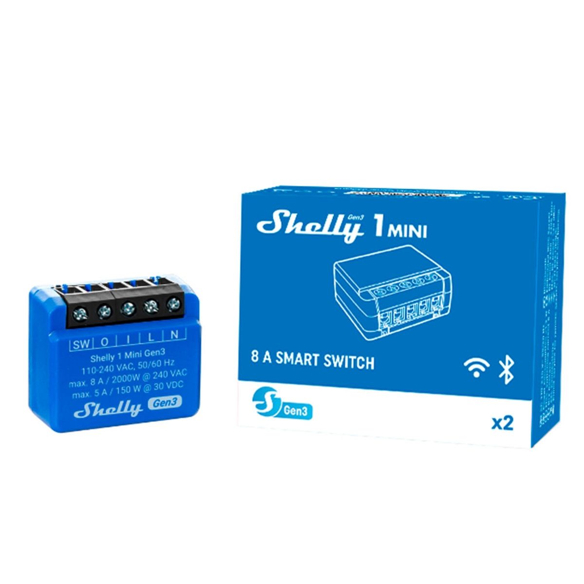 SHELLY - Interruptor Relay Plus 1 Mini Gen 3 Shelly