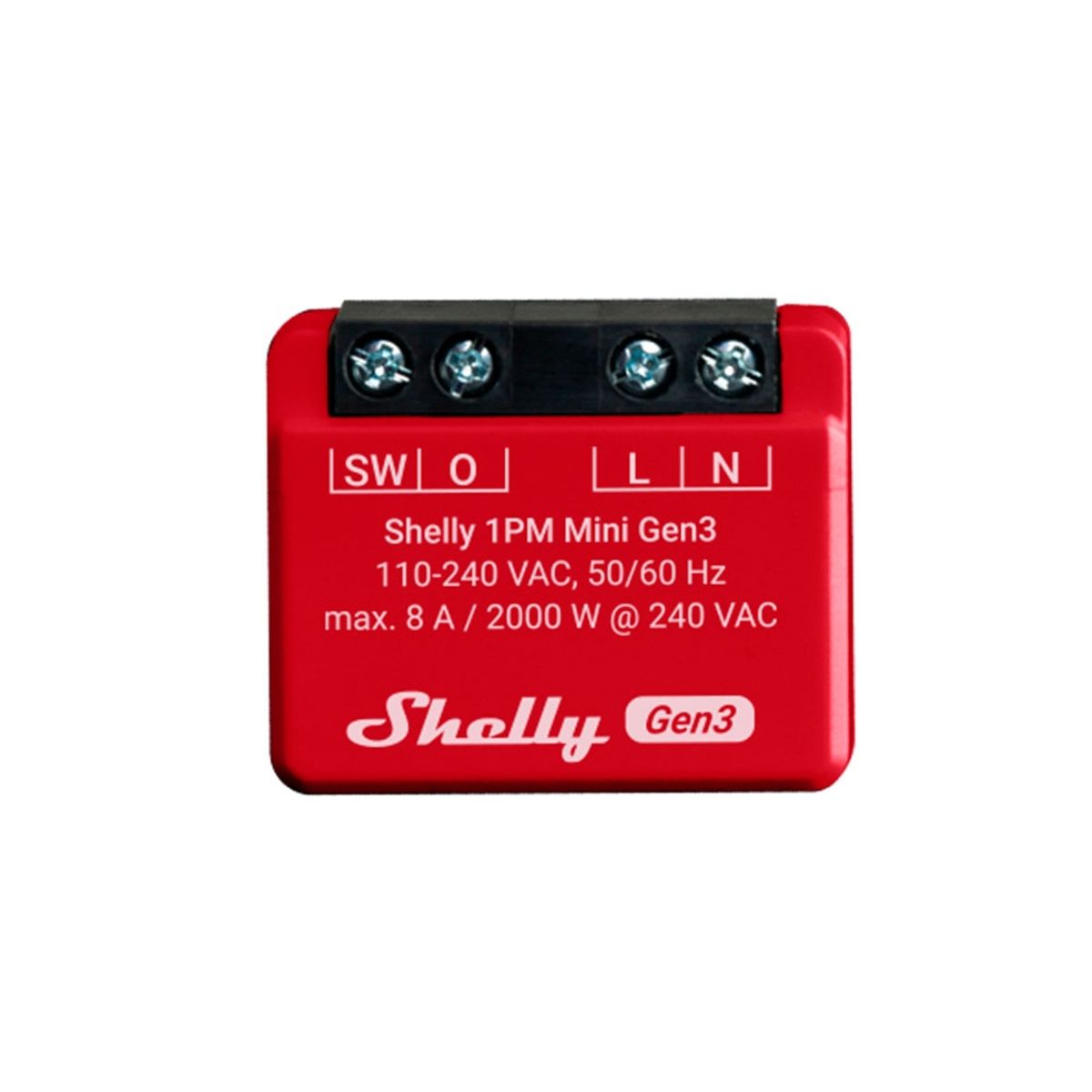 SHELLY - Interruptor Relay Plus 1 PM Mini Gen 3 Shelly